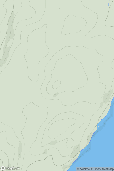 Thumbnail image for Creag an Fhithich [Oban to Loch Fyne] showing contour plot for surrounding peak